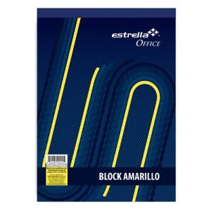 Block carta amarillo rayas Estrella