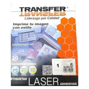 Etiquetas láser adhesivas 8 1/2? x 11? mod. ELI00120 Transfer