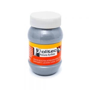 Pintura acrílica Politec metálica L700 100ml plata