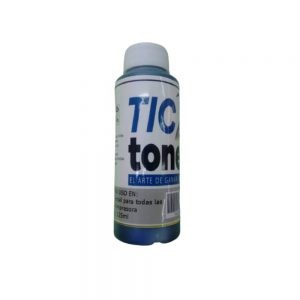 Botella tinta cian universal 125 ml. Tic toner